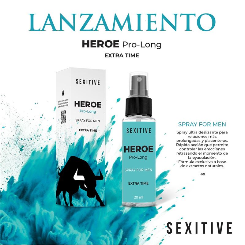 Héroe Pro Long Extra Time - Spray Masculino