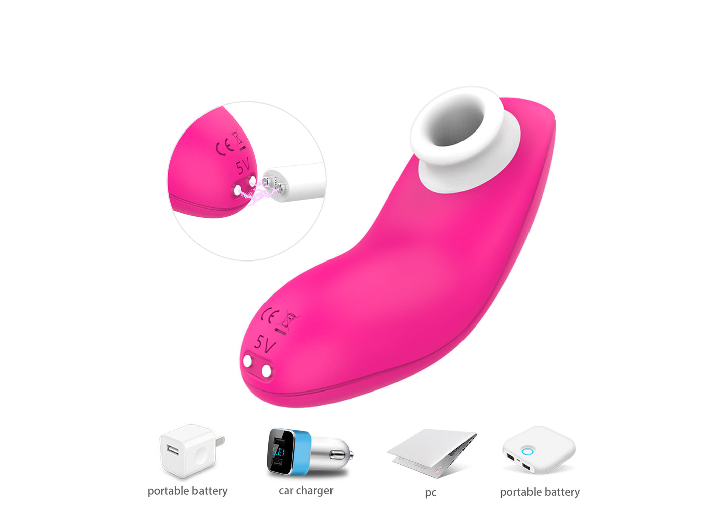 Pluse Succionador Vibrador Multifuncional Recargable USB