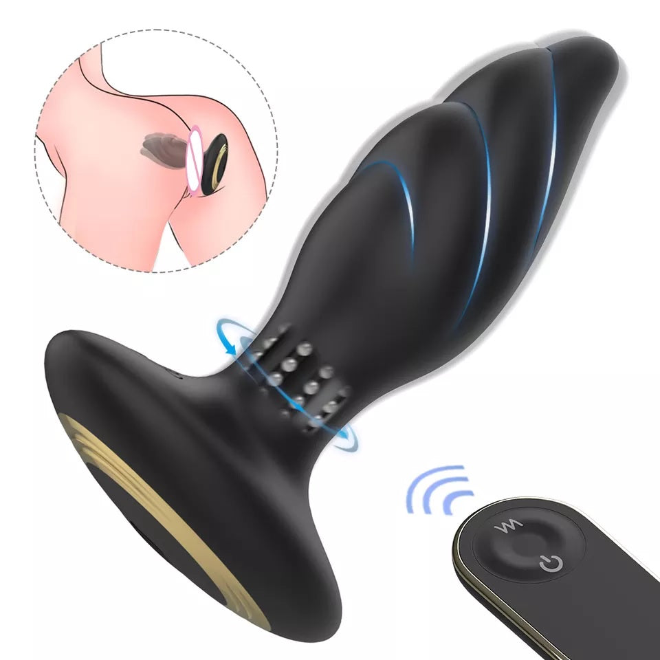 Vibrador Rotador Anal Whirlwind Control Remoto Recargable